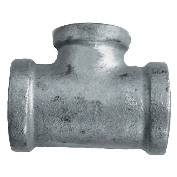 Jones Stephens 2in. x 2in. x 1-1/2in. Galvanized Iron Reducing Tee, Banded G4600398 - main